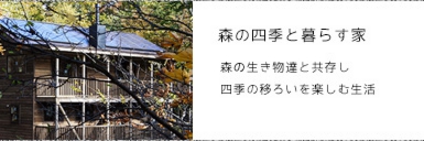 森の四季と暮らす家